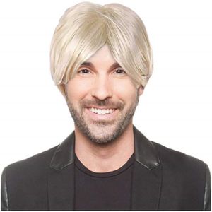 perruque blonde platine