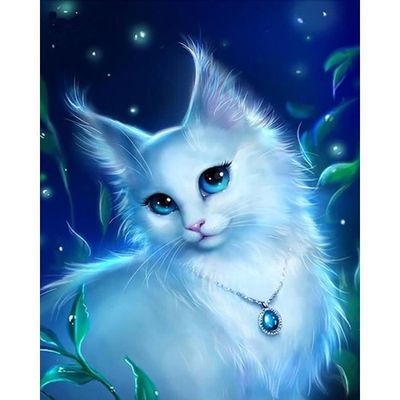 5D Diamond Painting Kit Complet Chat Et Chaton,DIY Diamand Painting Images Animaux Mignon,pour Décoration Murale Maison 40x60cm - Beaux-Arts Et Loisirs Créatifs