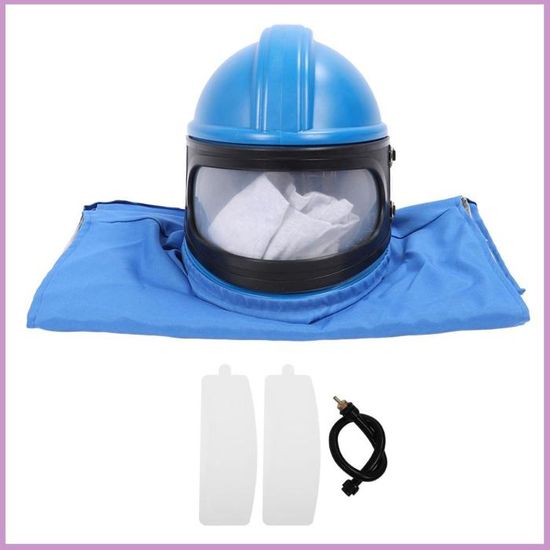 Casque de sablage à alimentation en Air, casque de sablage avec