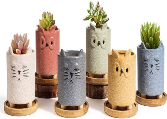 Jarro pot de fleurs céramique vert 14.9 cm H.14 cm - Scheurich