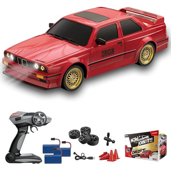 Voiture Télécommandée 1/24 Rc Car Rechargeable Puissant 2.4G Télécommande 4Wd Véhicule Jouet Rc