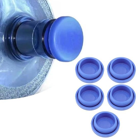 5 pièces bouchon de cruche d'eau TPR couvercles d'eau de remplacement  réutilisables pour bouteilles d'eau 55mm 5 gallons H168 99732