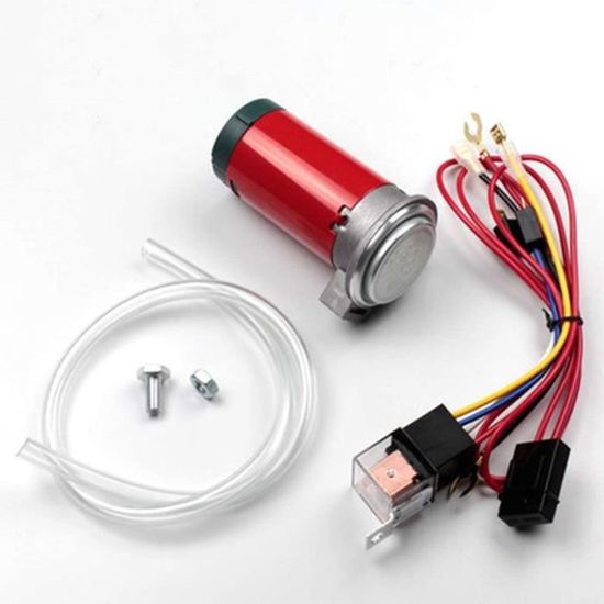 Compresseur Air Klaxon 12V/24V WTTWW - Pour Camions, Moto, Véhicules Avec Relais