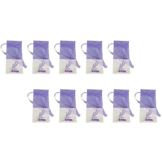 Lot de 12 sachets de lavande vides, sacs de rangement vides pour fleurs séchées, sachets de lavande brodés avec coton et lin, pour bijoux, épices, herbes