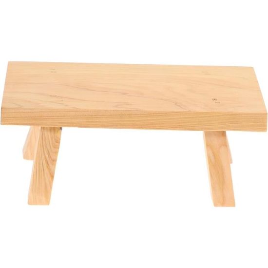 Rehausseur en bois pour comptoir de cuisine – Petit plateau rehausseur en bois anti-humidité – Support pour vase de en bois pour nettoyer la barre des bougies parfumées