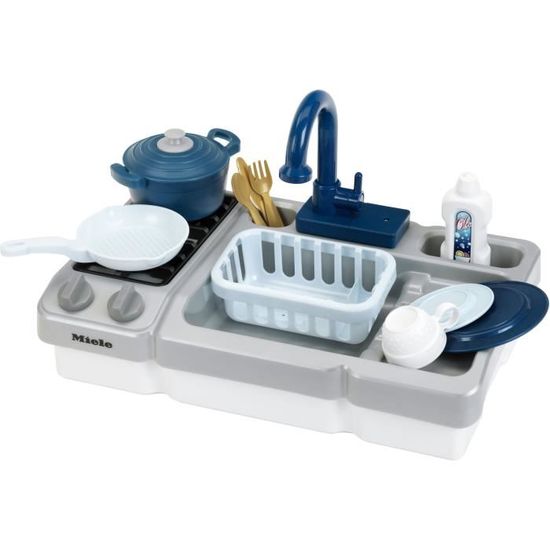 Station de jeu de cuisine pour enfants Jouet lave-vaisselle Jouet de jeu Jouet automatique Robinet Accessoires Robinet artificiel Modèle de robinet ( Gris