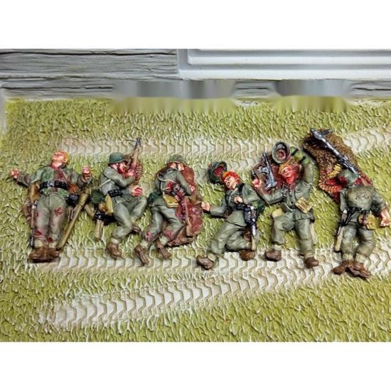 Soldats Allemands WWII 1/35 - Maquette Résine 2 Personnages Non Peinte Et Non Assemblée