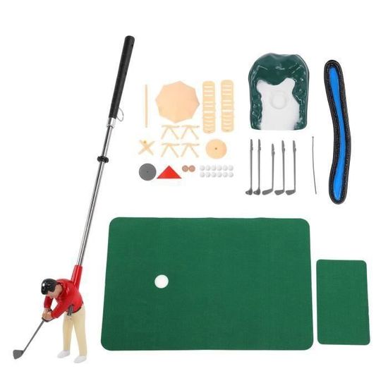 HAPPY-Jouet de jeu de golf Kit de Jeu de Mini Golf Intérieur Jouet de Golf avec Coussin Putter Balle Chaises pour Enfants