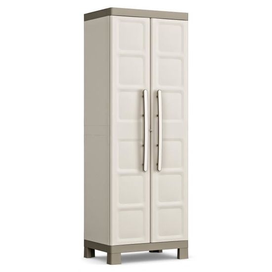KETER ARMOIRE UTILITAIRE EXCELLENCE , Sable/Terre, 65 x 45 x 182 cm Cdiscount Bricolage