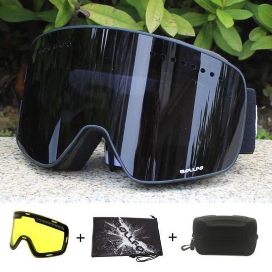 Lunettes De Ski OTG Adultes - Compatibles Avec Lunettes De Vue, Anti-Buée, UV400, Pour Casque