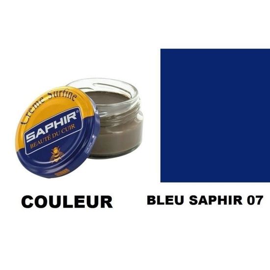 Cirage Surfine Saphir Pour Chaussures - 50 Ml - Brillant Haute Qualité