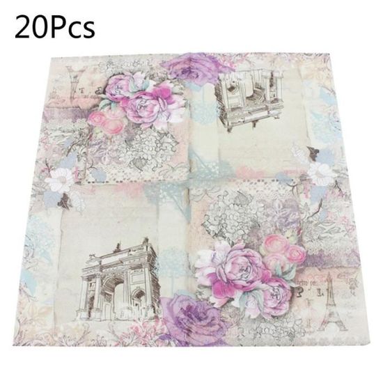 20 SERVIETTES PAPIER NOUVEL AN CÉLÉBRATIONS 33CM