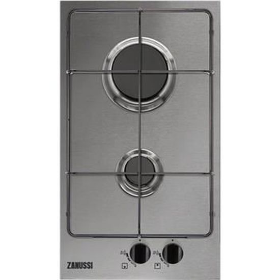 ZGG35214XA ZANUSSI plaque de cuisson au gaz, 29 cm, 2 zones, inox