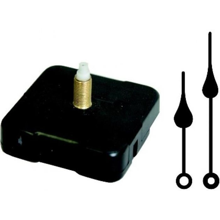 Mécanisme 17 mm et Aiguilles pour horloge : Gouttes - Artémio Noir