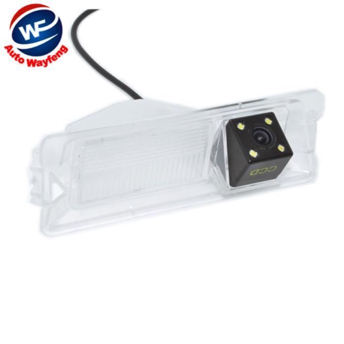 Caméra de recul de voiture spéciale pour Nissan March Renault Logan Renault Sandero W CCD 4 LED à vision nocturne inversée Caméra