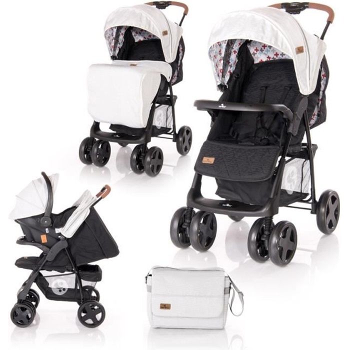 Poussette combinée duo 2 en 1 avec siège auto Ines SET Lorelli