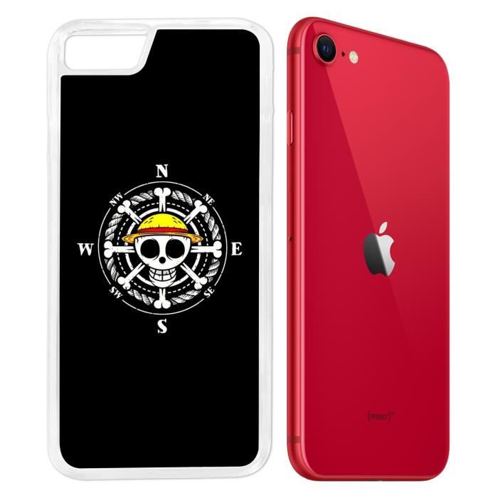 Coque iPhone SE 2020 - One Piece logo boussole. Accessoire telephone