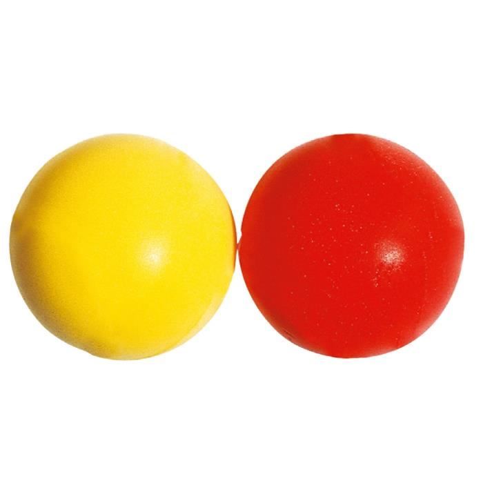 Balle de tennis en mousse - jaune/rouge