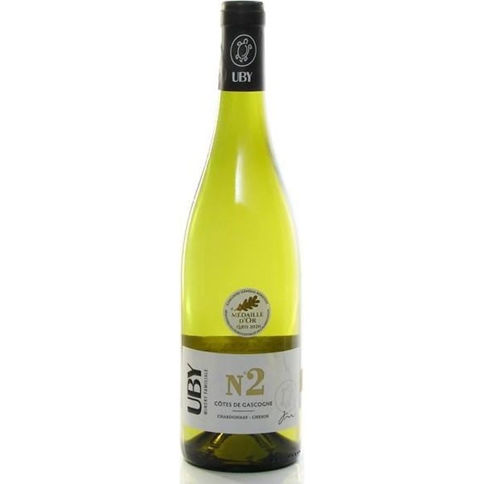 Domaine Uby Chenin Chardonnay n°2 IGP Côtes de Gascogne Blanc 2019 75cl