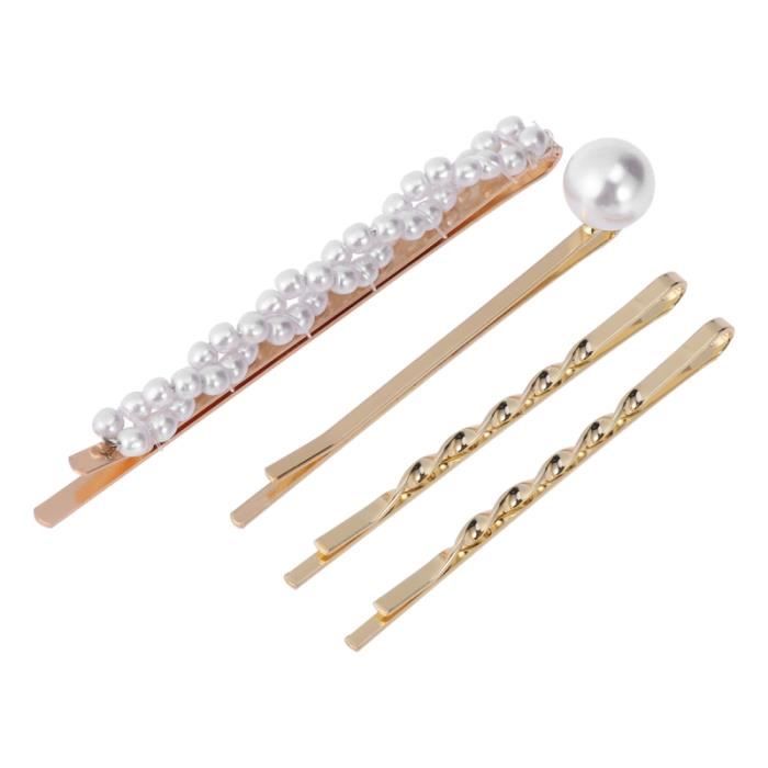 1 ensemble d'épingle à cheveux pain perle goutte d'eau décoration épingles à pinces à BANDEAU - SERRE-TETE - HEADBAND - HAIRBAND