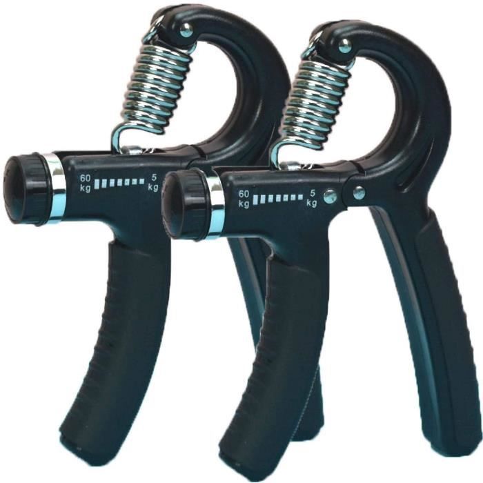 HAND GRIP Poign-eacute,e Formateur Poignet R-eacute,glable Noir, 5-60Kg Muscle Avant - Bras du Poignet Gainer Dispositif De Musc541