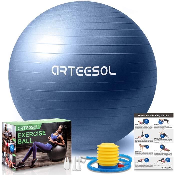 Ballon Fitness Ballon Fitness, Swiss Ball, Ballon Grossesse, Ballon Gym Ball Yoga Ballon d'exercice Balle de 45cm-55cm-65cm-75c9