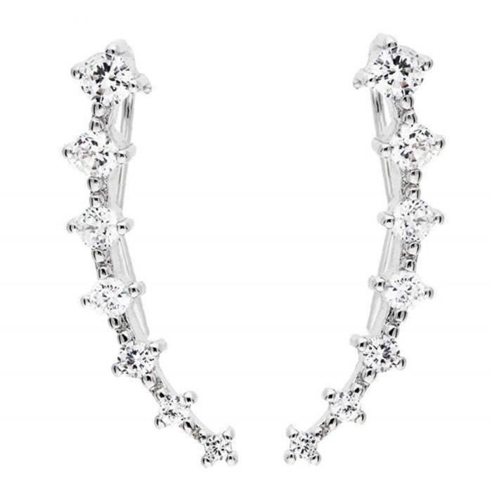 444Z 1 Paire étoiles Element Cristal Autrichien Perles Boucles d 'oreilles Crochet d 'oreille pour Les Femmes Fille Boucles