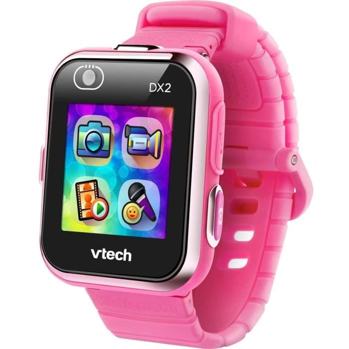 VTech - Kidizoom Smartwatch Connect DX2 – Framboise – Montre Connectée Pour Enfants - Version FR
