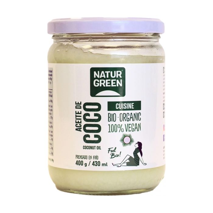 NATURGREEN - Cuisine à l'huile de coco 400 g de huile
