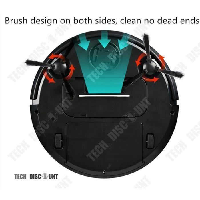 Aspirateur sans sac robot sans fil silencieux efficace puissant poussière poil nettoyage profondeur autonome intelligent USB