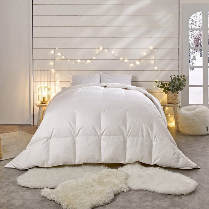 BLEU CALIN Couette Duvet 140x200cm - Chaude et Gonflante - 230g/m2 90% Duvet de Canard - Enveloppe 100% coton