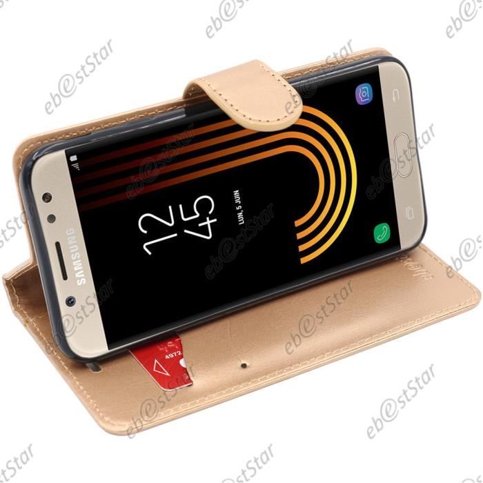 ebestStar ® pour Samsung Galaxy J5 2017 SM-J530F - Housse Portefeuille Support, Couleur Or - Doré
