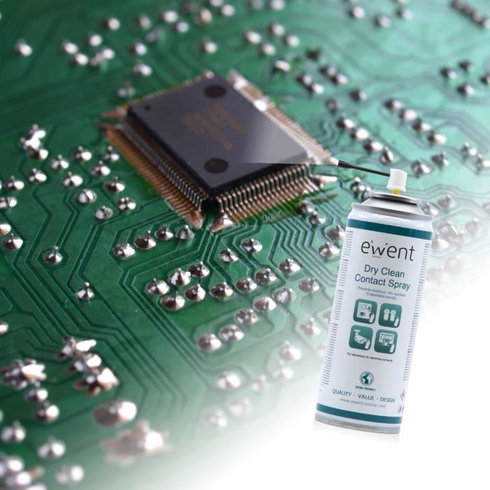 Ewent EW5614 kit de nettoyage pour ordinateur Pulvérisateur de nettoyage d'équipement électronique Écrans/Plastiques, Universel 200
