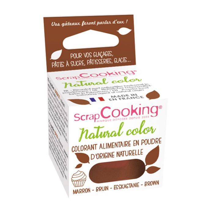SCRAPCOOKING - Colorant alimentaire naturel marron