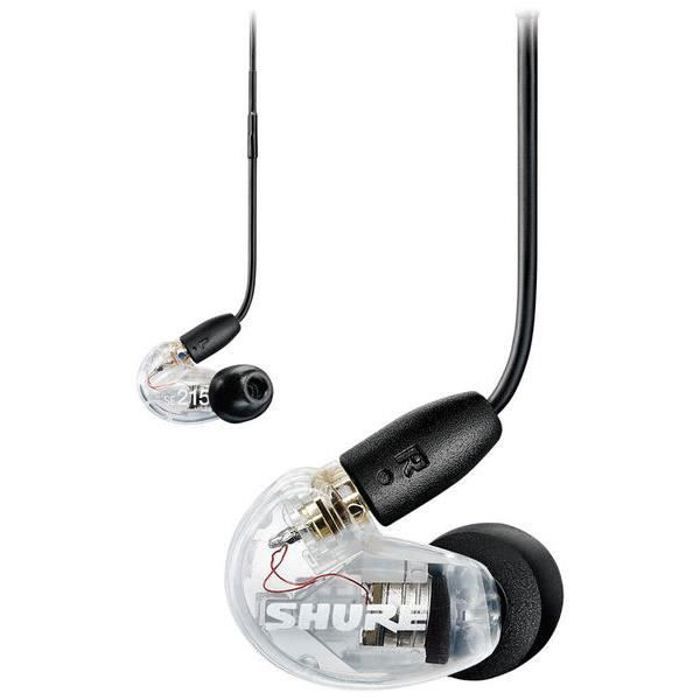 Shure AONIC 215 Ecouteurs Sound Isolating™ filaire - Transparent