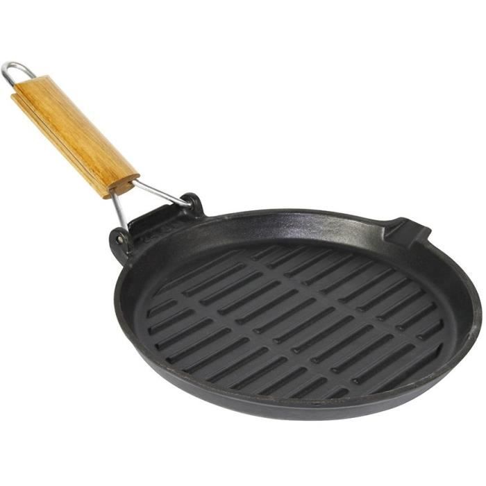 Crealys Grill - 512207 - Rond Fonte Emaille Induction