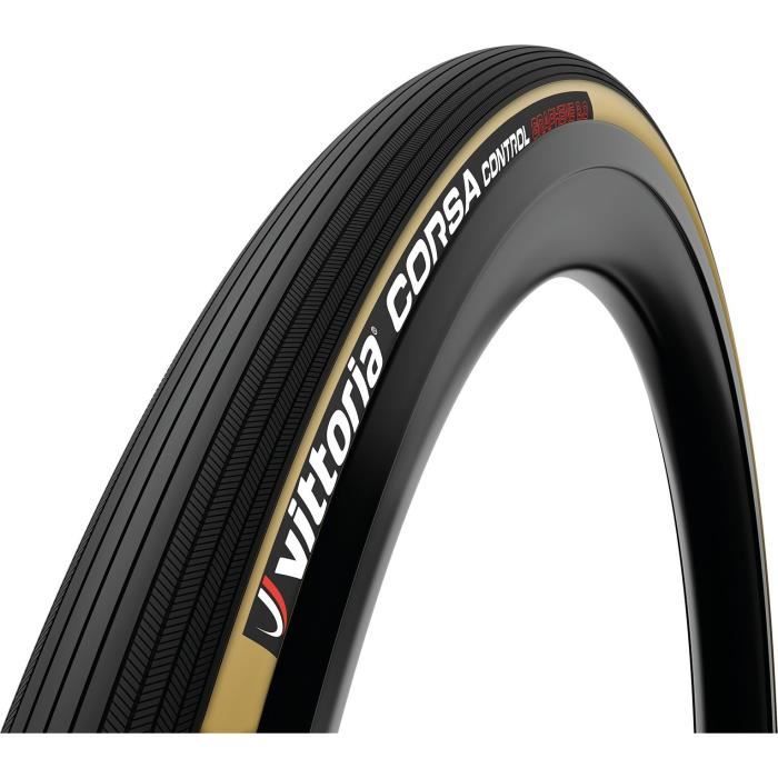 Pneu vélo - ROUTE - VITTORIA - CORSA CONTROL - 700x25C (25-622) - Noir beige - TUBETYPE