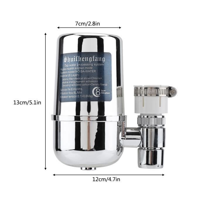 Système filtration robinet filtre à eau longue durée purificateur robinet d'évier cuisine HB007