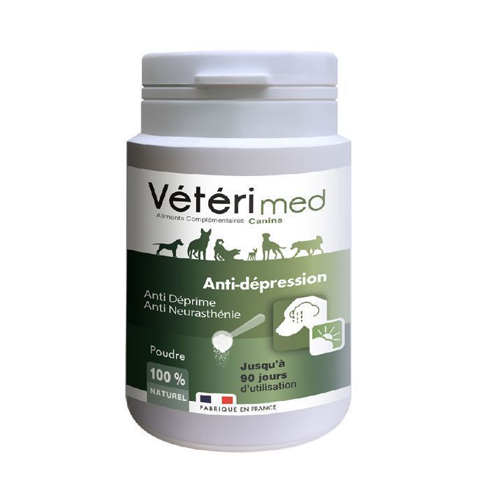 Aliment complémentaire - Vétérimed - Anti Dépression - Chien - Fabriqué en France - 90 jours dutilisation
