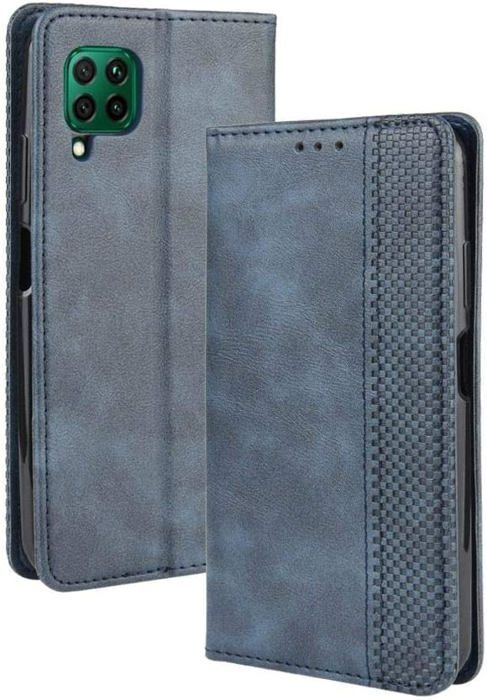 Chocoyi Custodia per Huawei P40 Lite/Nova 6SE Flip Caso in PU Pelle Premium Portafoglio Custodia,Supporto Stand,Chiusura Magnetica-Blu