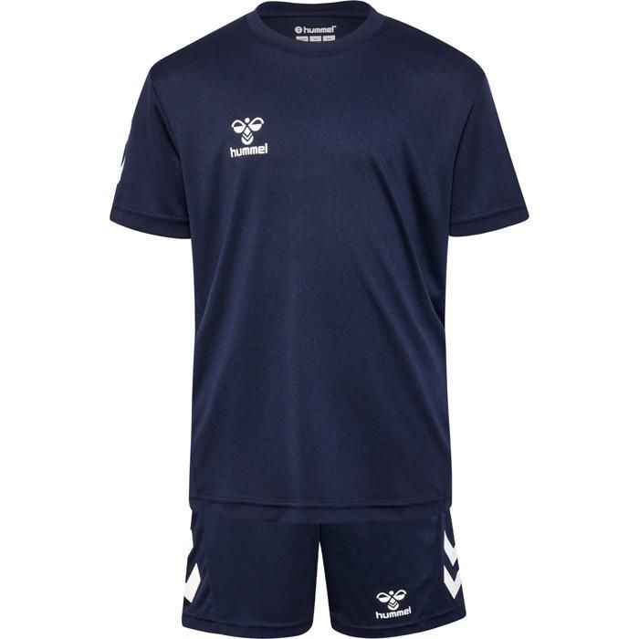 Ensemble maillot et short enfant Hummel Logo - bleu Ensemble maillot et short enfant Hummel Logo - bleu