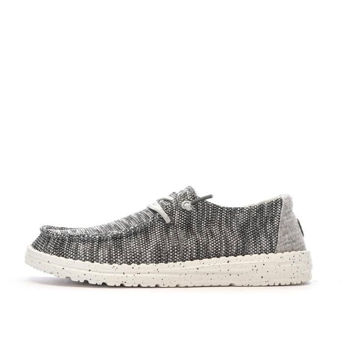 Hey Dude Chaussures Grises Chiné Femme Hey Dude Wendy Sox