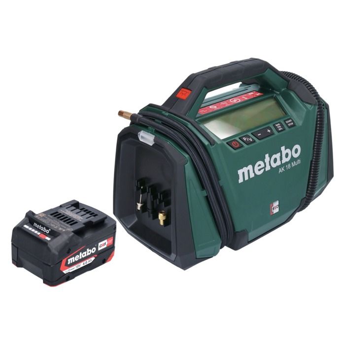 Compresseur sans fil - Metabo - AK 18 Multi - 18V - 11 bar - Batterie 4 0 Ah Compresseur sans fil - Metabo - AK 18 Multi - 18V - 11 bar - Batterie 4 0 Ah