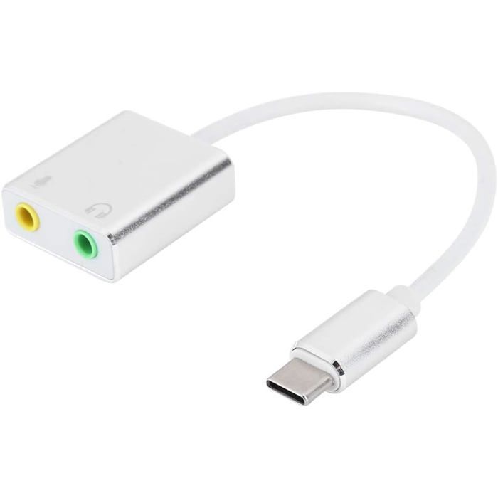 UGREEN Adaptateur USB Vers Jack 3,5mm Carte Son Externe USB Pour Casque Audio Micro TRRS Enceinte Haut Parleur Plug Et Play Compatible Avec PS5 PS4 Pro Slim Switch Raspberry Pi Windows Mac