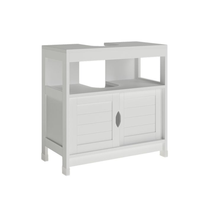 Meuble vasque simple Vilda 60x60cm Blanc Vicco 55562