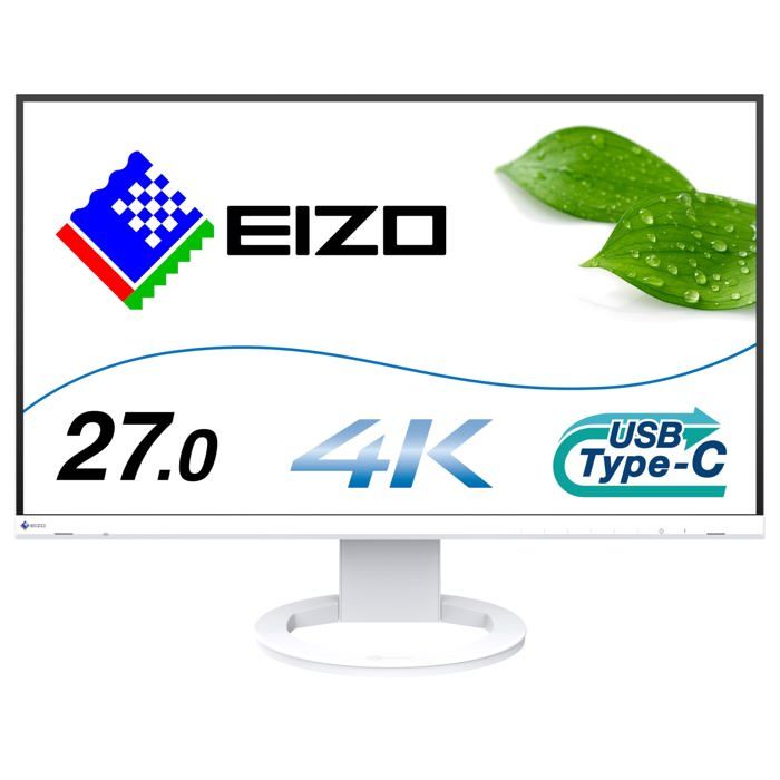 Écran PC - Eizo - FlexScan EV2740S - 4K Ultra HD - 27 pouces - Blanc