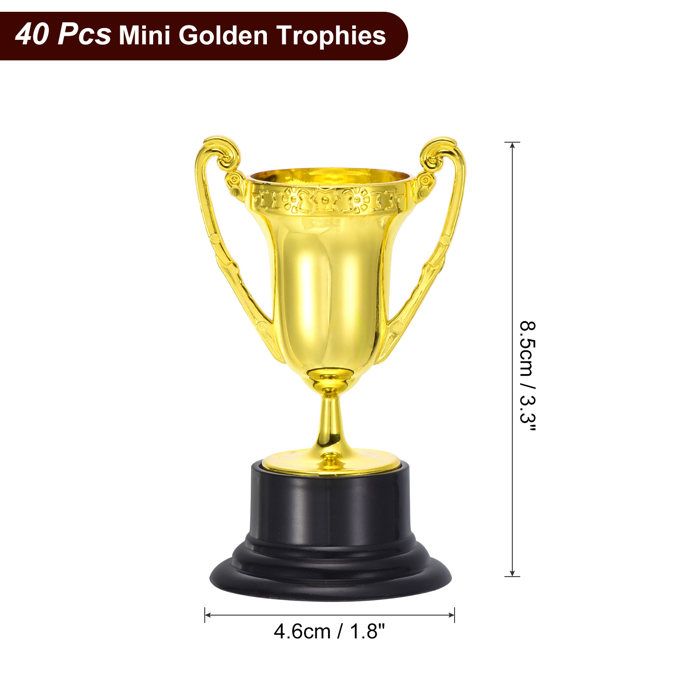 Kowaku Lot De 10 Mini Trophées De Récompense Pour Enfants – 8,2 Cm, Brillants, Solides, Parfaits Pour Anniversaires Et Concours