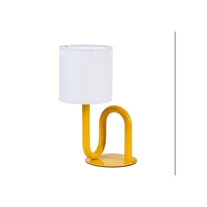 Lampe de table Wama - Box and Beyond - Métal Jaune - Hauteur 33 cm - Étagères - Douille E27 - Style Industriel et Moderne