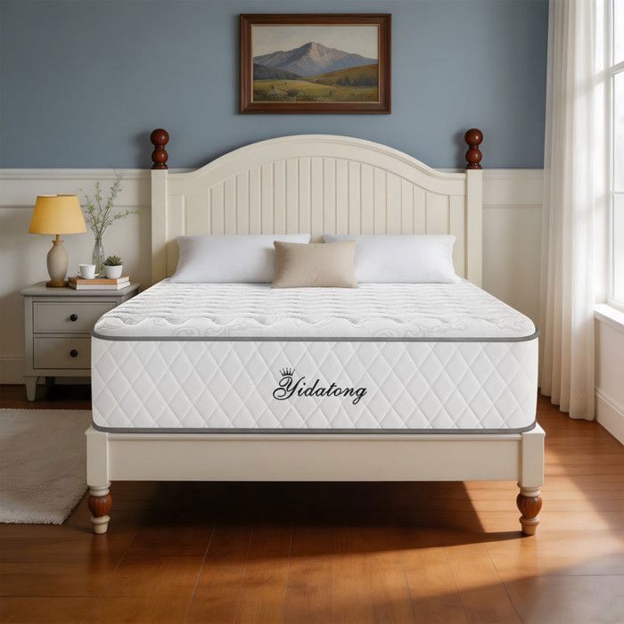 Matelas 90x200 - YIDATONG - YIDATONG - Ép. 28 cm - Ressorts ensachés - Hypoallergénique OEKO-TEX