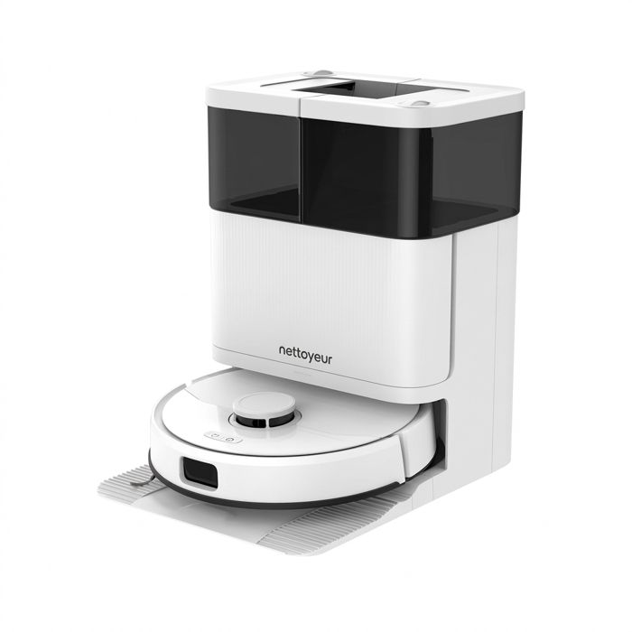 Robot aspirateur laveur TEENDOW D63S Ultra 10000Pa bac 4L autonomie 160 min vidange automatique séchage automatique navigation